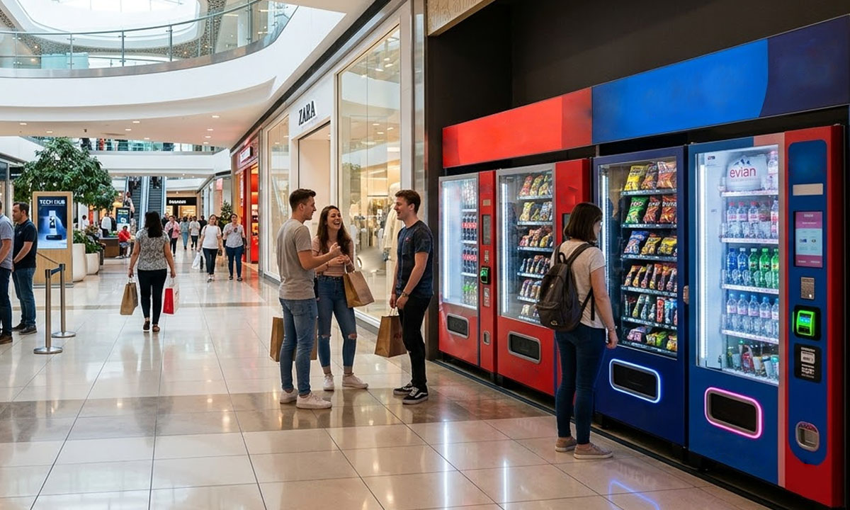 How Shopping Malls Benefit from Cashless Vending Machines
