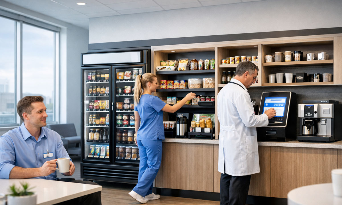 How Hospitals Manage Staff Breakrooms Using Automated Pantry Systems