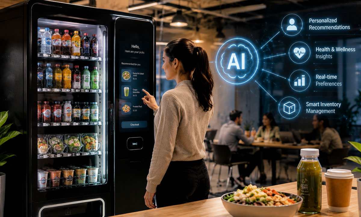 How Smart Stores Use AI to Personalize Workplace Food & Beverage Services